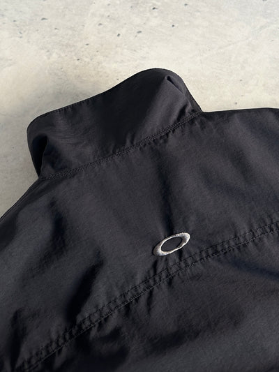 00's Oakley Embroidered Logo Fleece Lined Zip Up Jacket (S/M)