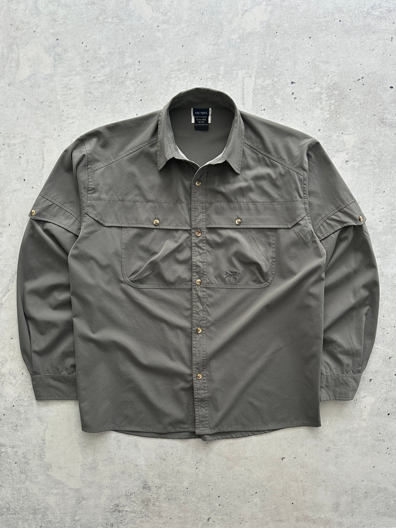 90's Arc'teryx embroidered logo Long Sleeve Shirt (XL)