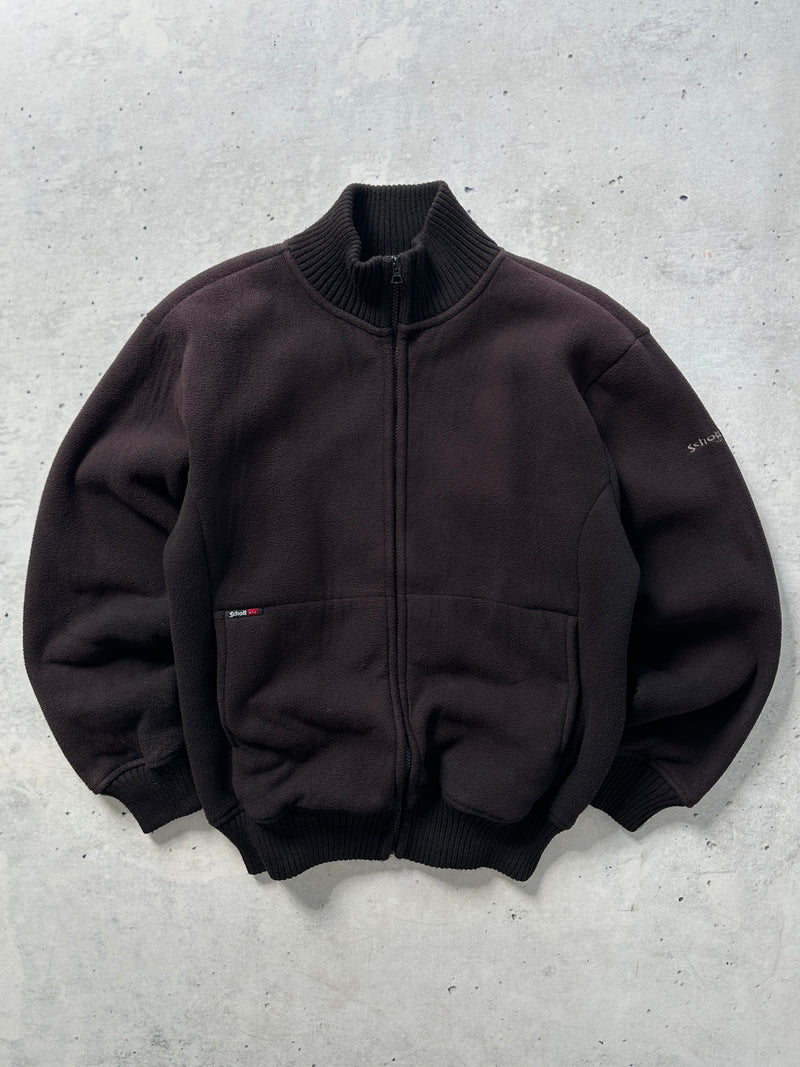 00's Schott NYC Heavyweight Zip Up Fleece (L)