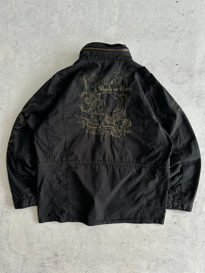 Alpha Industries Embroidered Zip Up Field Jacket (XL)