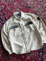 90's Stone Island Button Up Wool Overshirt (S)