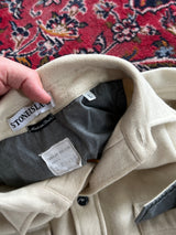 90's Stone Island Button Up Wool Overshirt (S)