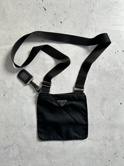 Vintage Prada Nylon Tessuto Small Crossbody / Shoulder Bag (One Size)