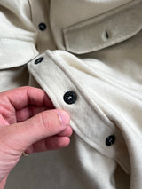 90's Stone Island Button Up Wool Overshirt (S)