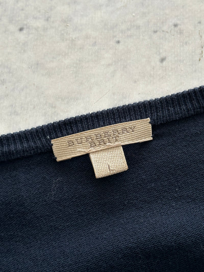00's Burberry Brit Nova Check Crewneck Jumper (L)