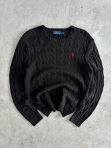 Ralph Lauren Crewneck Cable Knit Jumper (M)