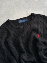 Ralph Lauren Crewneck Cable Knit Jumper (M)
