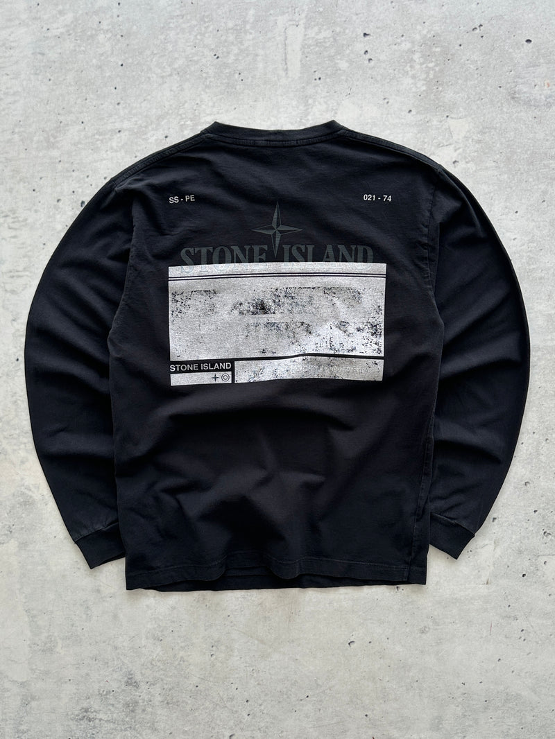 SS/21 Stone Island Graphic Print Long Sleeve T Shirt (S)