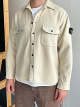 90's Stone Island Button Up Wool Overshirt (S)