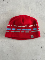 90's Stussy Chunky Knit geometric Beanie (One Size)