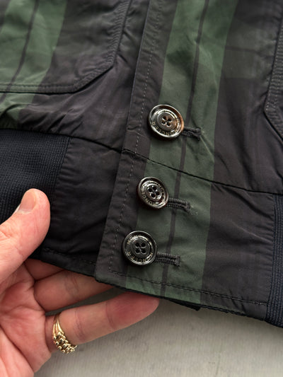 Moncler Antonin Giubbotto Reversible Tartan Bomber Jacket (S)