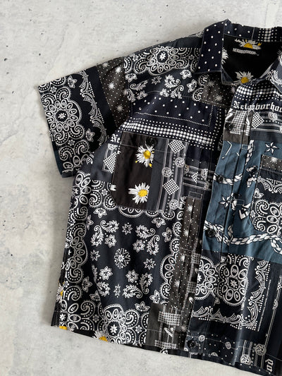 Neighbourhood Bandana type-B patchwork Shirt (M)