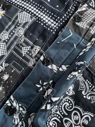 Neighbourhood Bandana type-B patchwork Shirt (M)