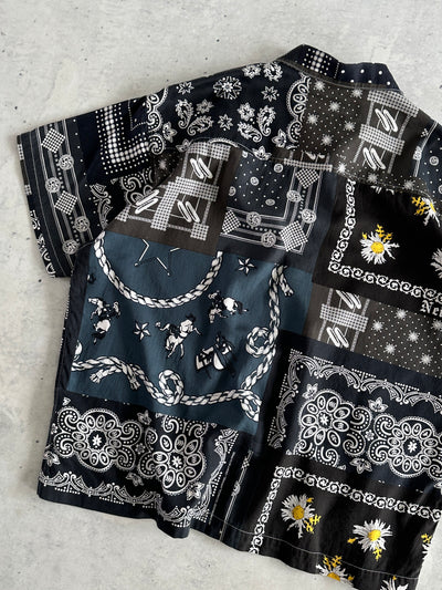 Neighbourhood Bandana type-B patchwork Shirt (M)
