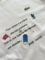 80's Chemise Lacoste Embroidered T Shirt (M)