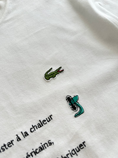 80's Chemise Lacoste Embroidered T Shirt (M)