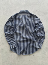 90's Ralph Lauren Vertical Stripe Long Sleeve Shirt (M)
