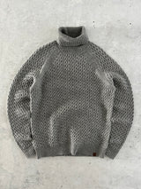 Timberland Chunky Knit Wool Alpaca blend Turtle Neck Jumper (M)