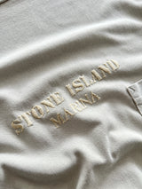 90's Stone Island Marina Heavyweight Embroidered T Shirt (L)