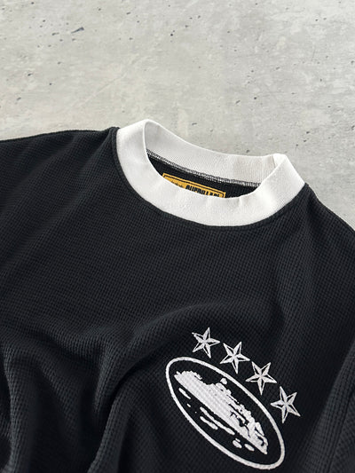 Corteiz 4Starz Alcatraz Waffle Long Sleeve T Shirt (M)