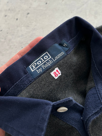 90's Ralph Lauren Heavyweight Long Sleeve Polo Shirt (L)