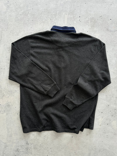 90's Ralph Lauren Heavyweight Long Sleeve Polo Shirt (L)