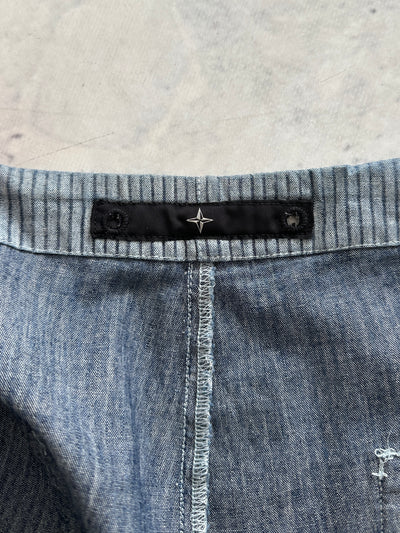 00's Stone Island Denims Stripe relaxed Leg Trousers (W36 x L31)