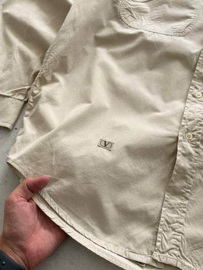 90's Valentino Jeans twin Pocket heavyweight Shirt (XL)