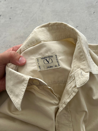 90's Valentino Jeans twin Pocket heavyweight Shirt (XL)