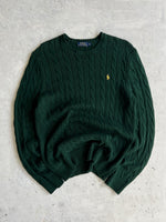 Ralph Lauren Crewneck Cable Knit Jumper (M)