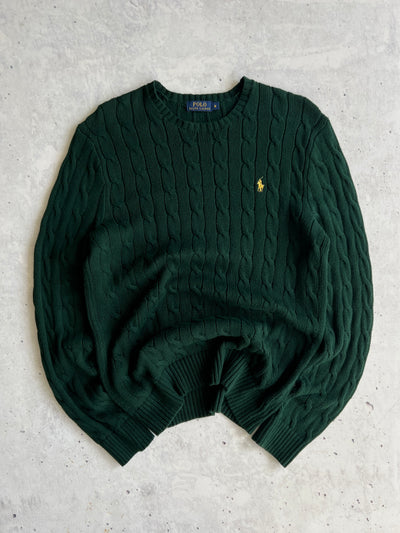 Ralph Lauren Crewneck Cable Knit Jumper (M)
