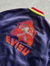 Evisu Embroidered Panelled Zip Up Denim Jacket (M)