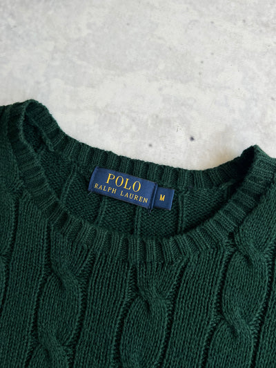 Ralph Lauren Crewneck Cable Knit Jumper (M)