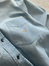 Burberry Nova Check Long Sleeve Denim Shirt (M)