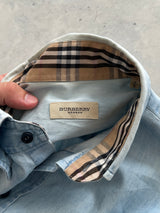 Burberry Nova Check Long Sleeve Denim Shirt (M)