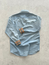 Burberry Nova Check Long Sleeve Denim Shirt (M)