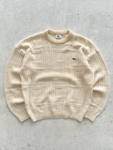 80's Chemise Lacoste Wool Crewneck Knit Jumper (S)
