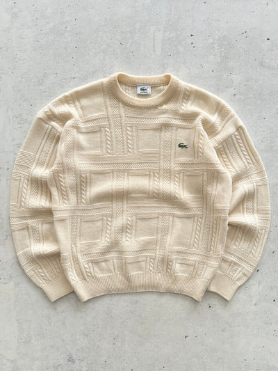 80's Chemise Lacoste Wool Crewneck Knit Jumper (S)