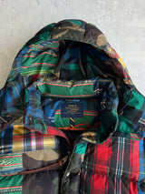Ralph Lauren patchwork Down Fill Zip Up Puffer Jacket (S)