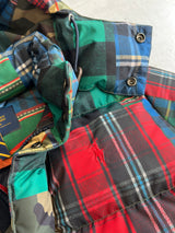 Ralph Lauren patchwork Down Fill Zip Up Puffer Jacket (S)