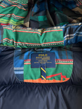 Ralph Lauren patchwork Down Fill Zip Up Puffer Jacket (S)