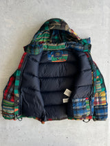 Ralph Lauren patchwork Down Fill Zip Up Puffer Jacket (S)