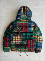 Ralph Lauren patchwork Down Fill Zip Up Puffer Jacket (S)