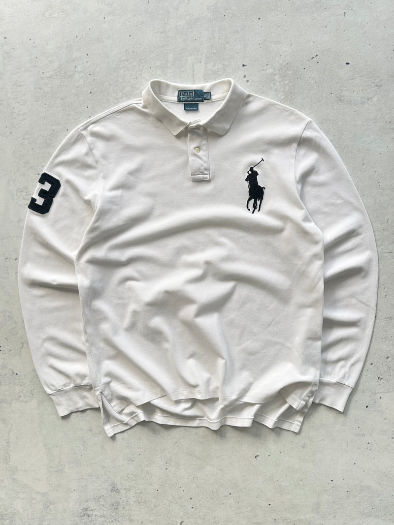 Ralph Lauren Big Logo Long Sleeve Polo Shirt (XL)