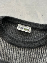 80's Chemise Lacoste Patterned elephant Knit Jumper (XL)