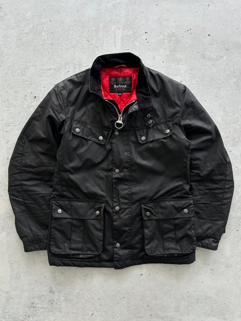 Barbour International Zip Up Wax Jacket (M)
