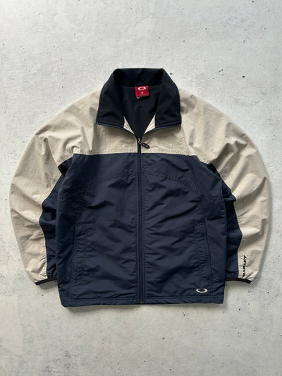 90's Oakley Funnel Neck Fleece Lined Zip Up Jacket (M)