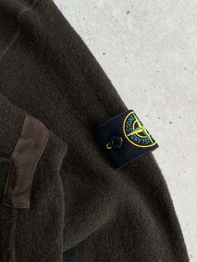 AW/03 Stone Island Wool Zip Up hoodie (M)