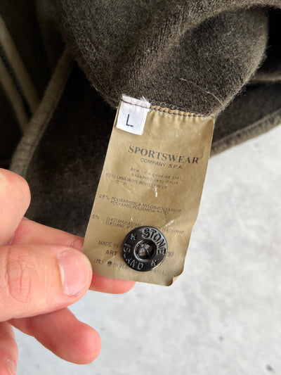 AW/03 Stone Island Wool Zip Up hoodie (M)