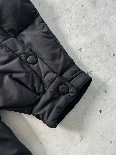 90's Armani Jeans Button Up down fill puffer Jacket (XL)
